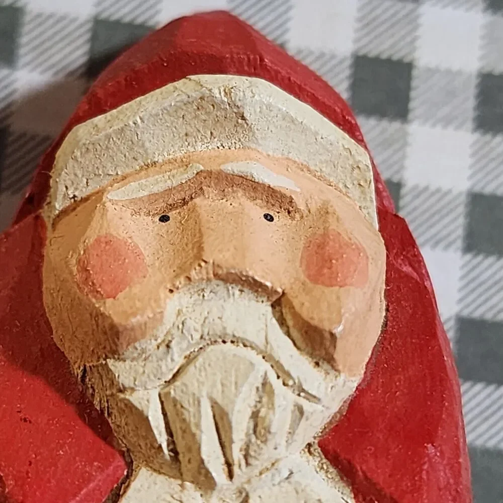 James Haddon Wood folk art Santa